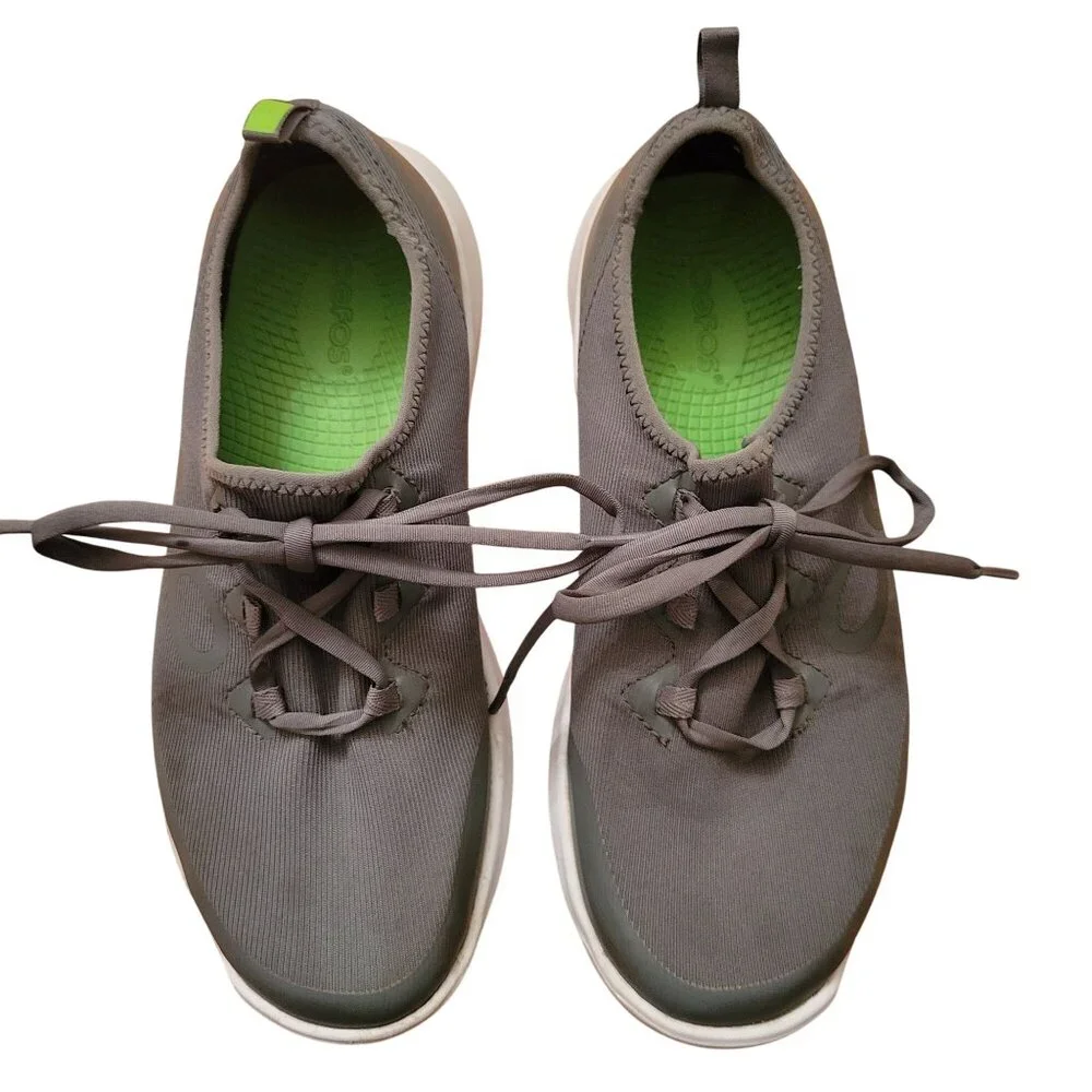 Oofos Gray Walking Sneakers OOfoam Sole 9.5 Volcanic Ash OOmg‎ Sport LS